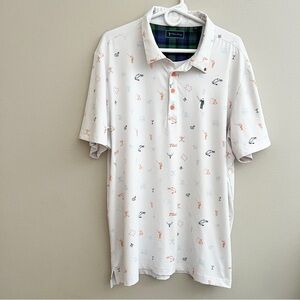 William Murray golf polo Men’s XL Tito’s Vodka White